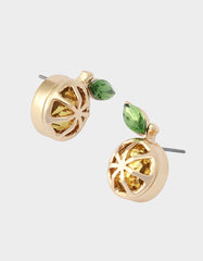 LEMON DROP LEMON STUD EARRINGS YELLOW
