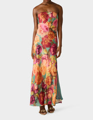FLORA GOWN GREEN DITSY FLORAL