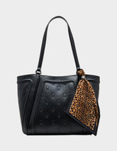 SKULLICIOUS TOTE WITH SCARF BLACK