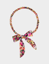 SCARF AND CHAIN TIE BELT BLACK MULTI