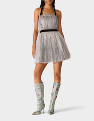 SILVER & BLACK TULLE DRESS
