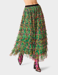 LOVELY LAYERS SKIRT GREEN
