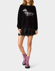 HALLOWEENIE SWEATSHIRT BLACK