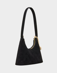 HEADLINER DEBOSS SHOULDER BAG BLACK
