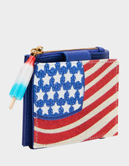 RED, WHITE & BETSEY WALLET RED/WHITE/BLUE