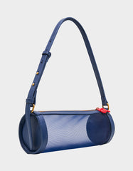 PINCH MOI SMALL MESH BARREL NAVY