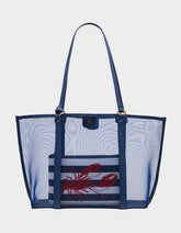 HOTTER THAN BUTTER MESH TOTE W NAVY