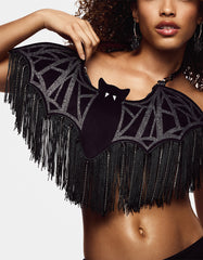 SPIDER SHEPHERD HOOK EARRING BLACK