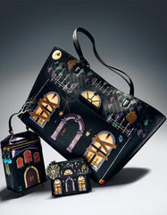 BOO & BREAKFAST WALLET BLACK/MULTI
