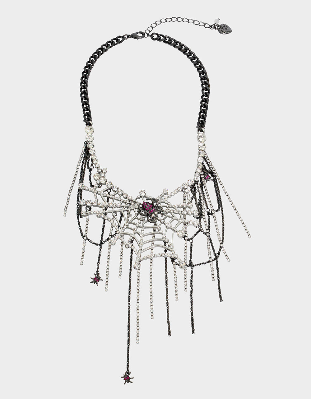 RICH WITCH SPIDER BIB NECKLACE RED