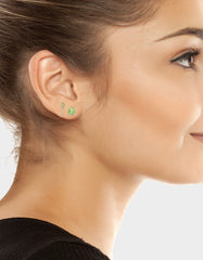 TENNIS RACQUET BALL EARRING STUDS SET