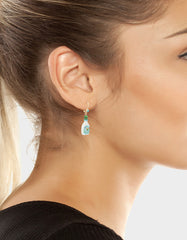 RANCH LEVER BACK EARRING TURQUOISE