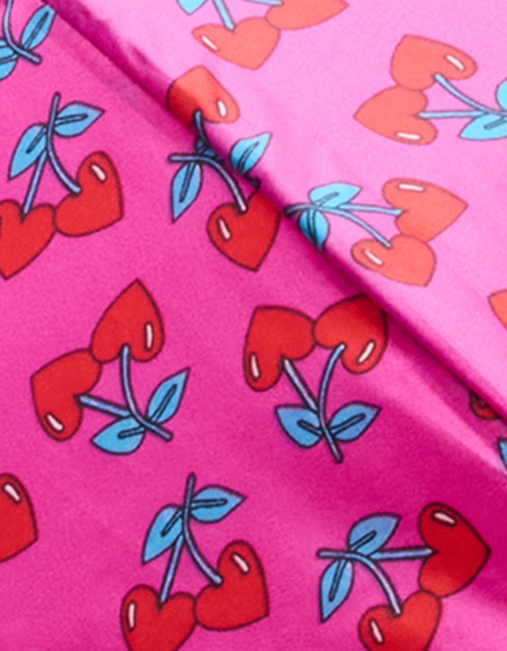 BETSEY'S CHERRY HEART PRINT UMBRELLA PINK MULTI