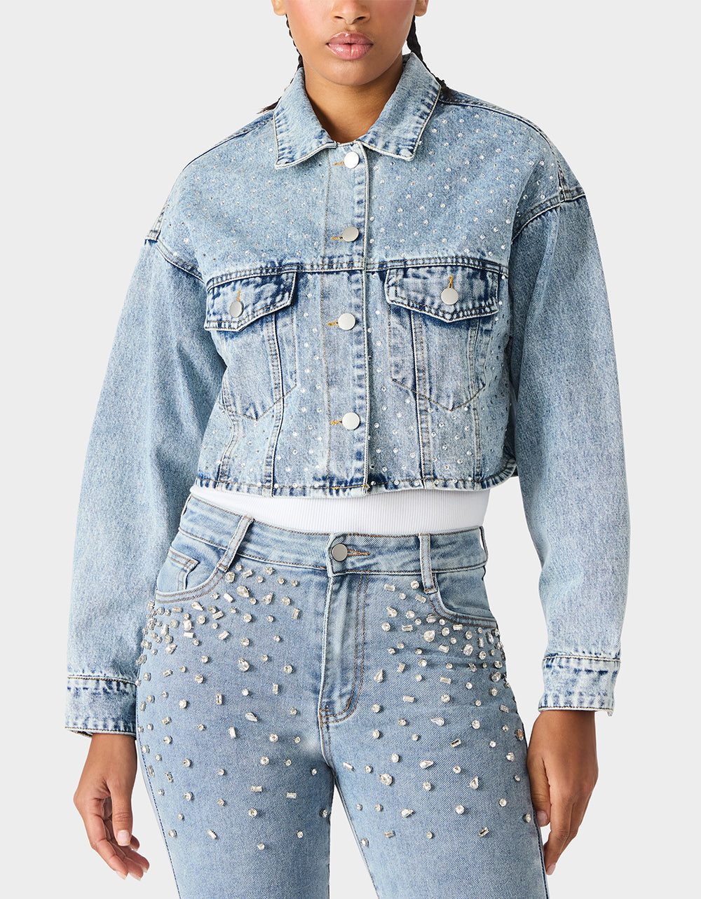 SPARKLE DENIM JACKET