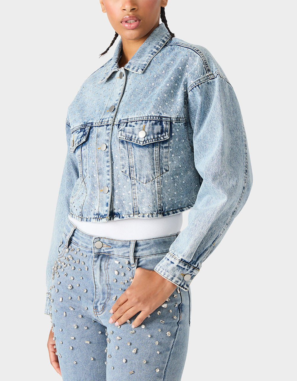 SPARKLE DENIM JACKET