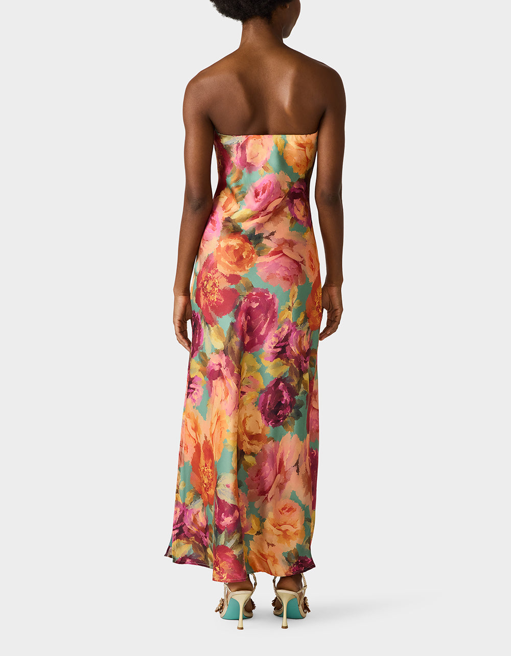 FLORA GOWN GREEN DITSY FLORAL
