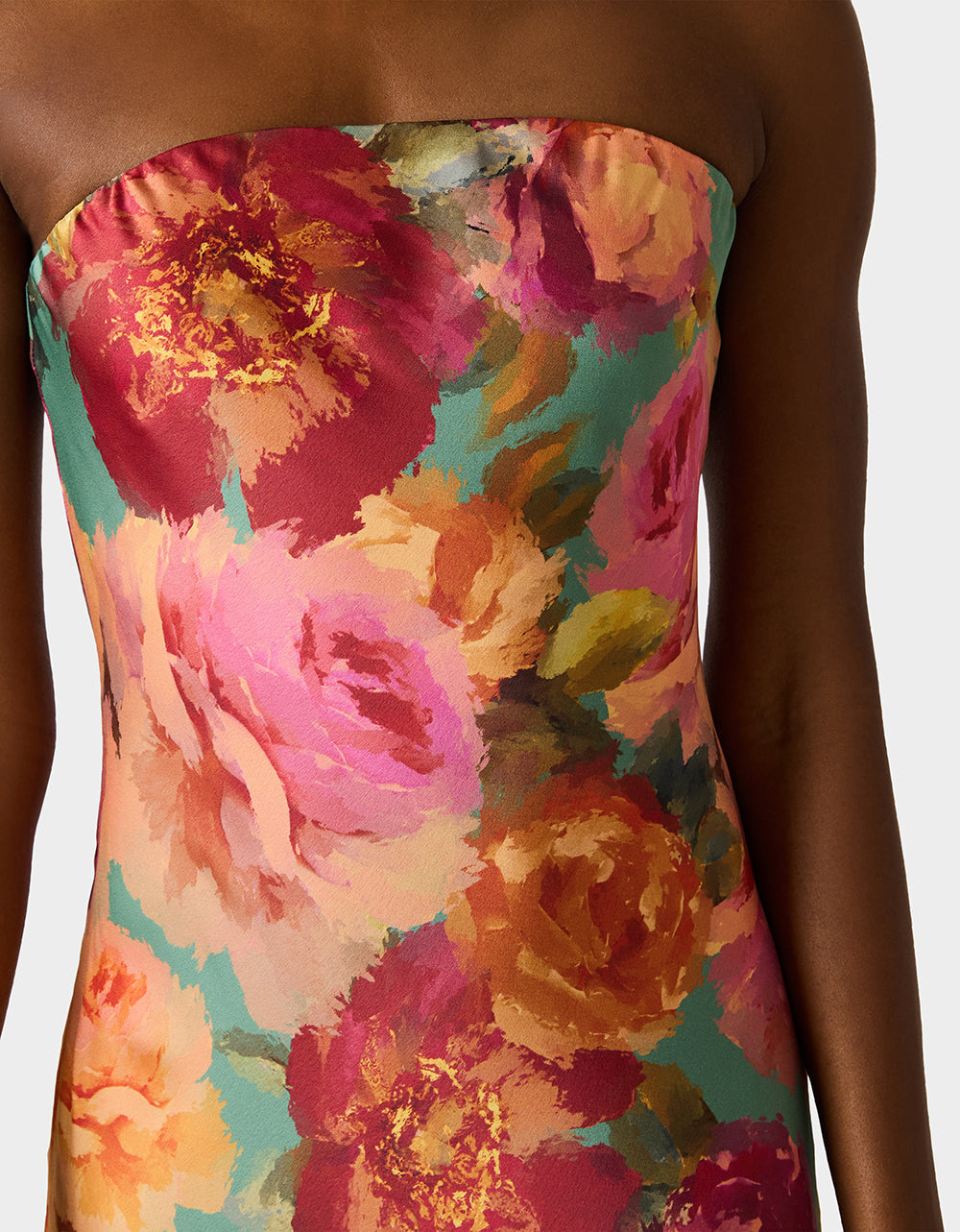 FLORA GOWN GREEN DITSY FLORAL