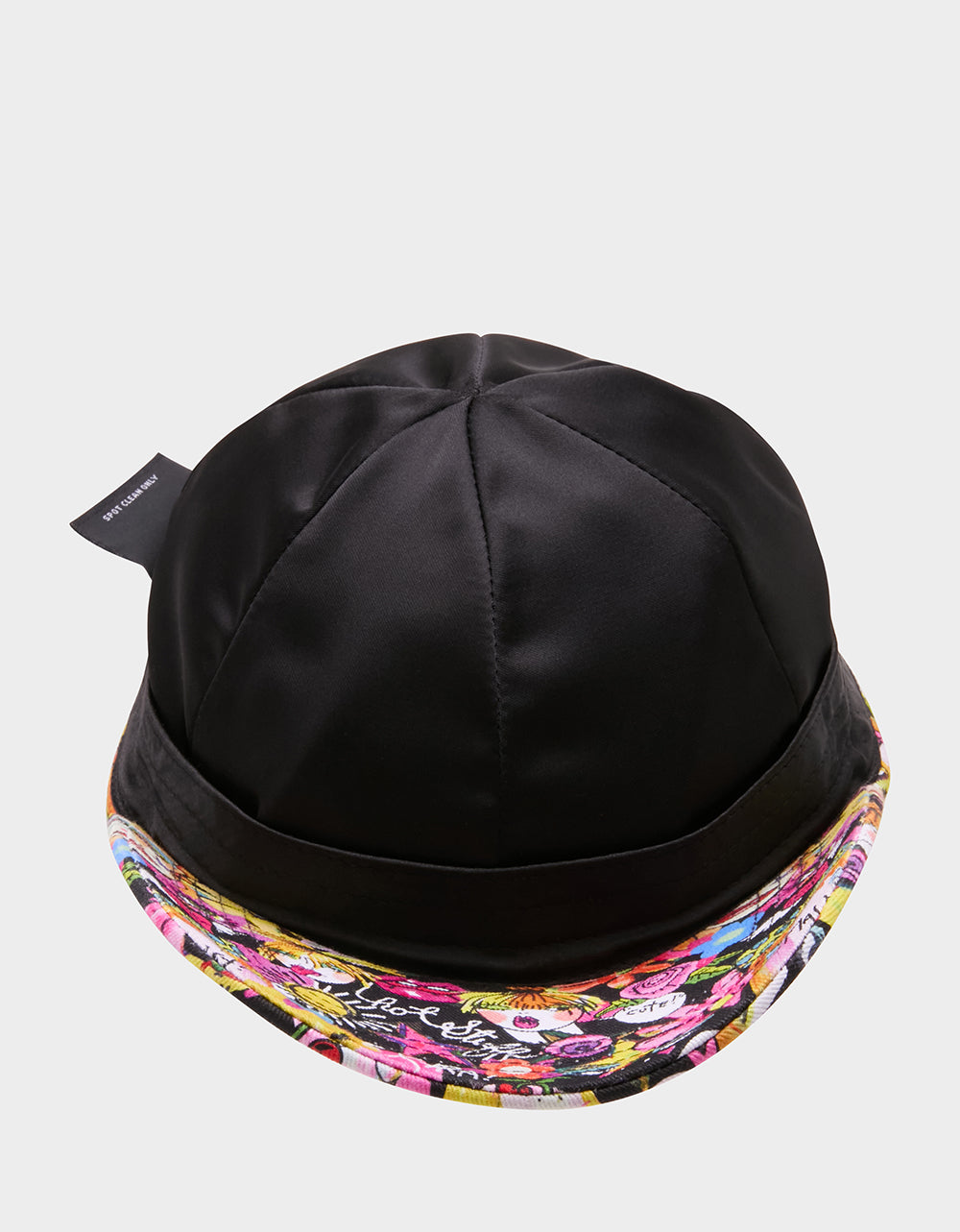 PRINTED BASEBALL HAT WITH BOW TIE BLACK MULTI