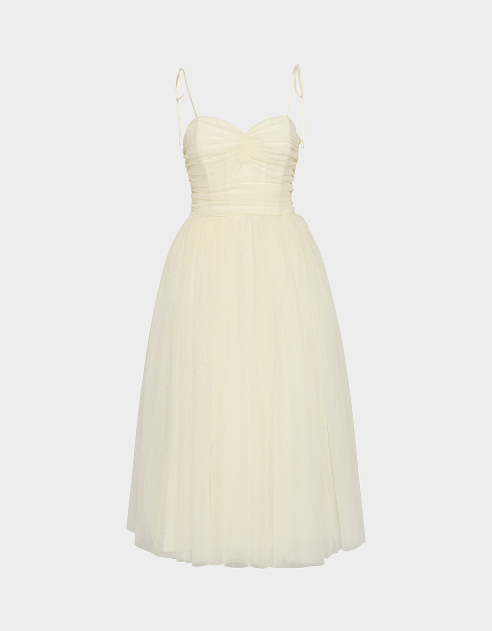 GLITTER TULLE MULTI IVORY