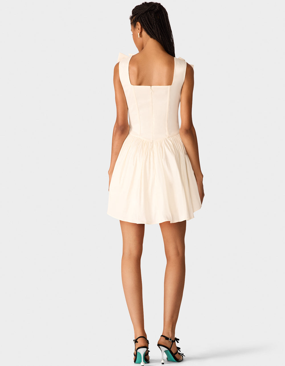 WHITE BOW DRESS