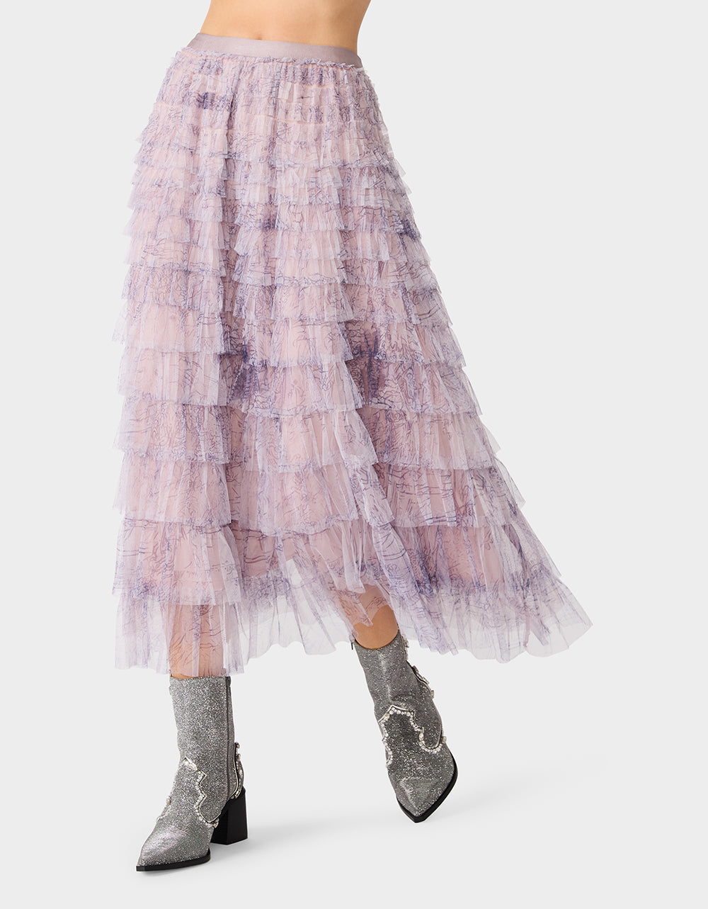 LOVELY LAYERS SKIRT LIGHT PURPLE
