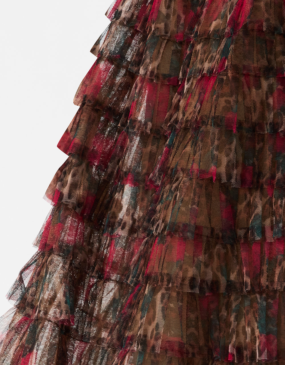 LOVELY LAYERS SKIRT LEOPARD ROSE
