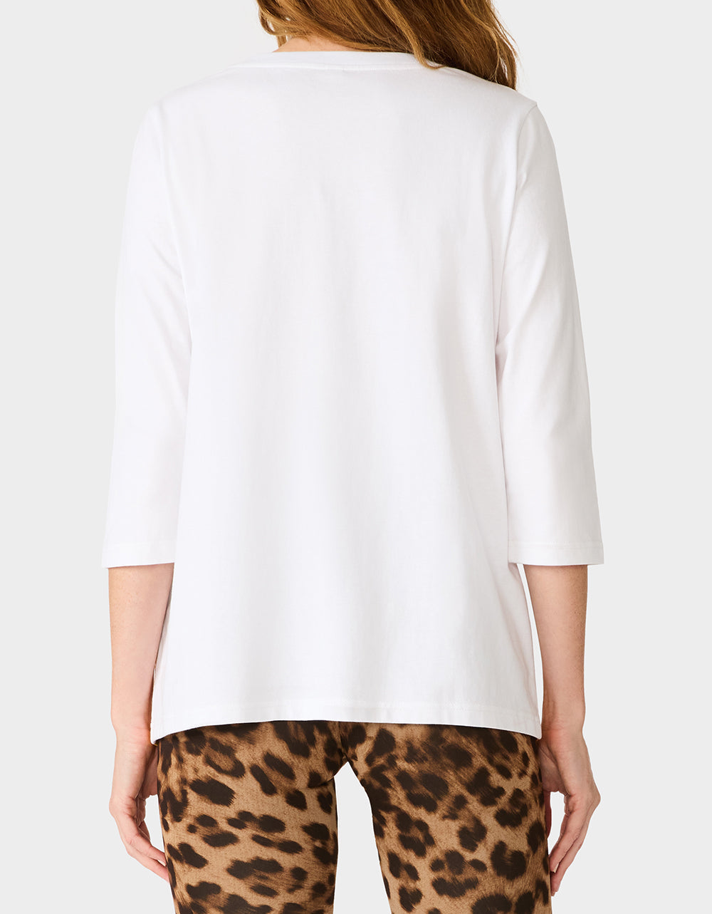 BETSEY FACE 3/4 SLEEVE GRAPHIC T-SHIRT MULTI