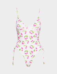 JUICY CHERRY ONE PIECE SWIMSUIT PINK MULTI