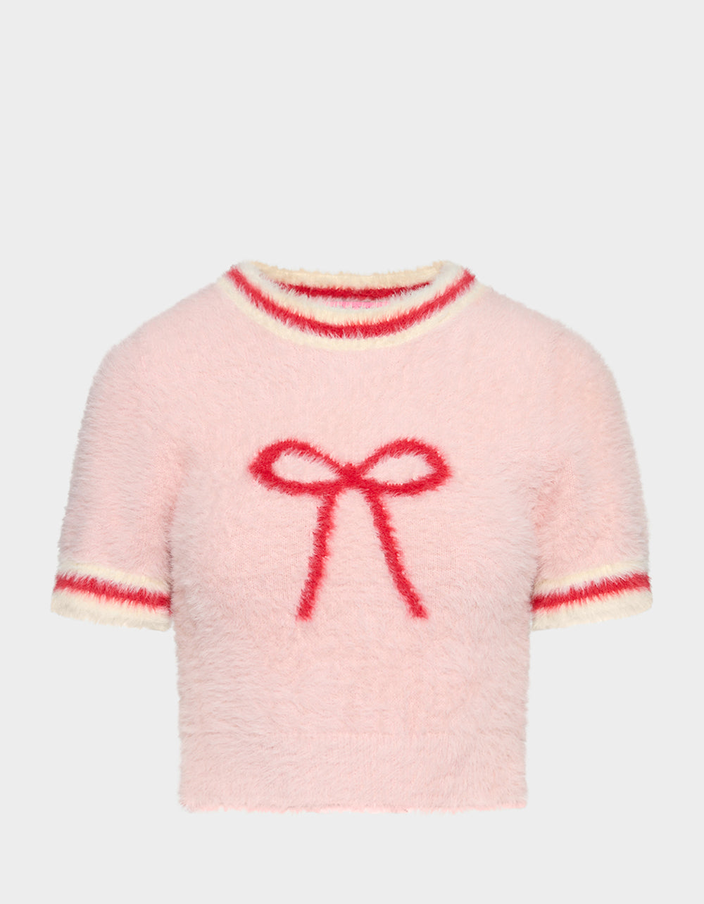 BETSEY'S BOW SWEATER PINK