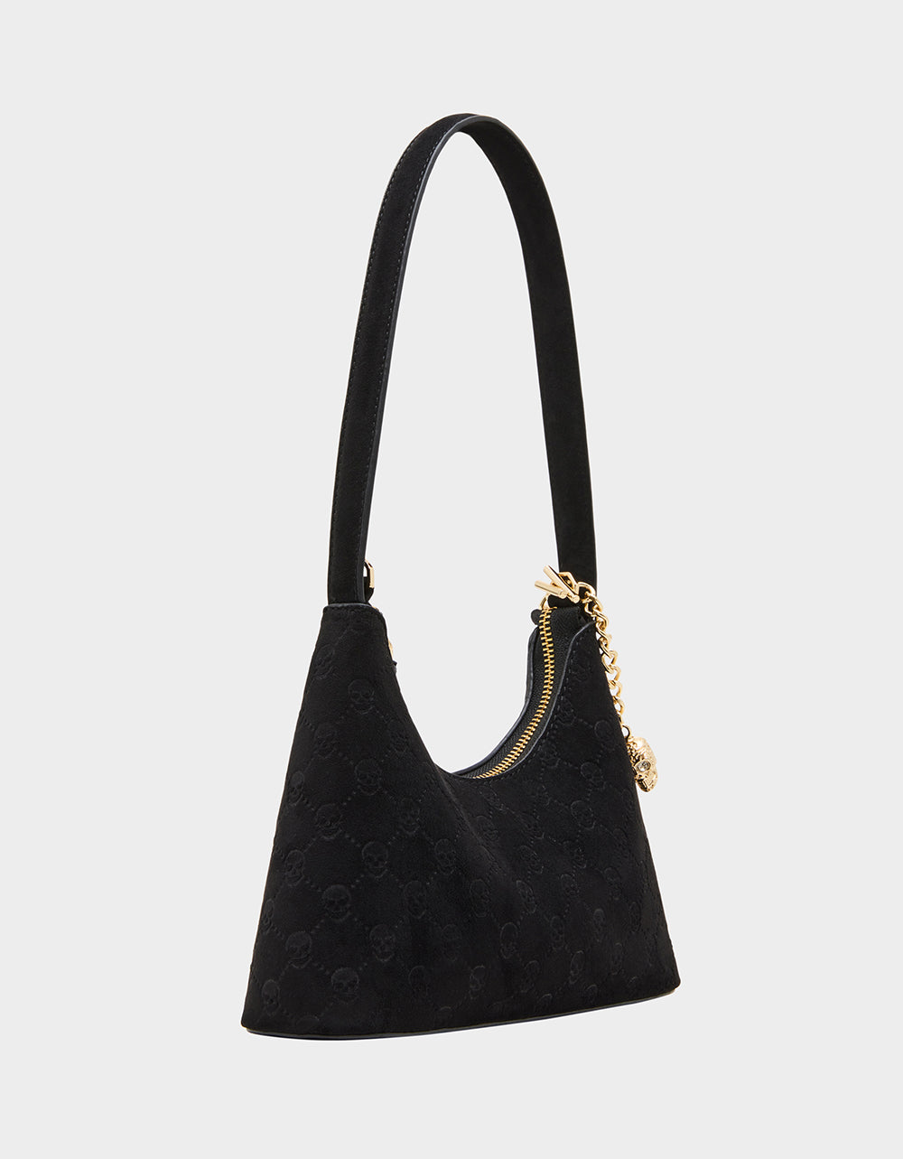 HEADLINER DEBOSS SHOULDER BAG BLACK