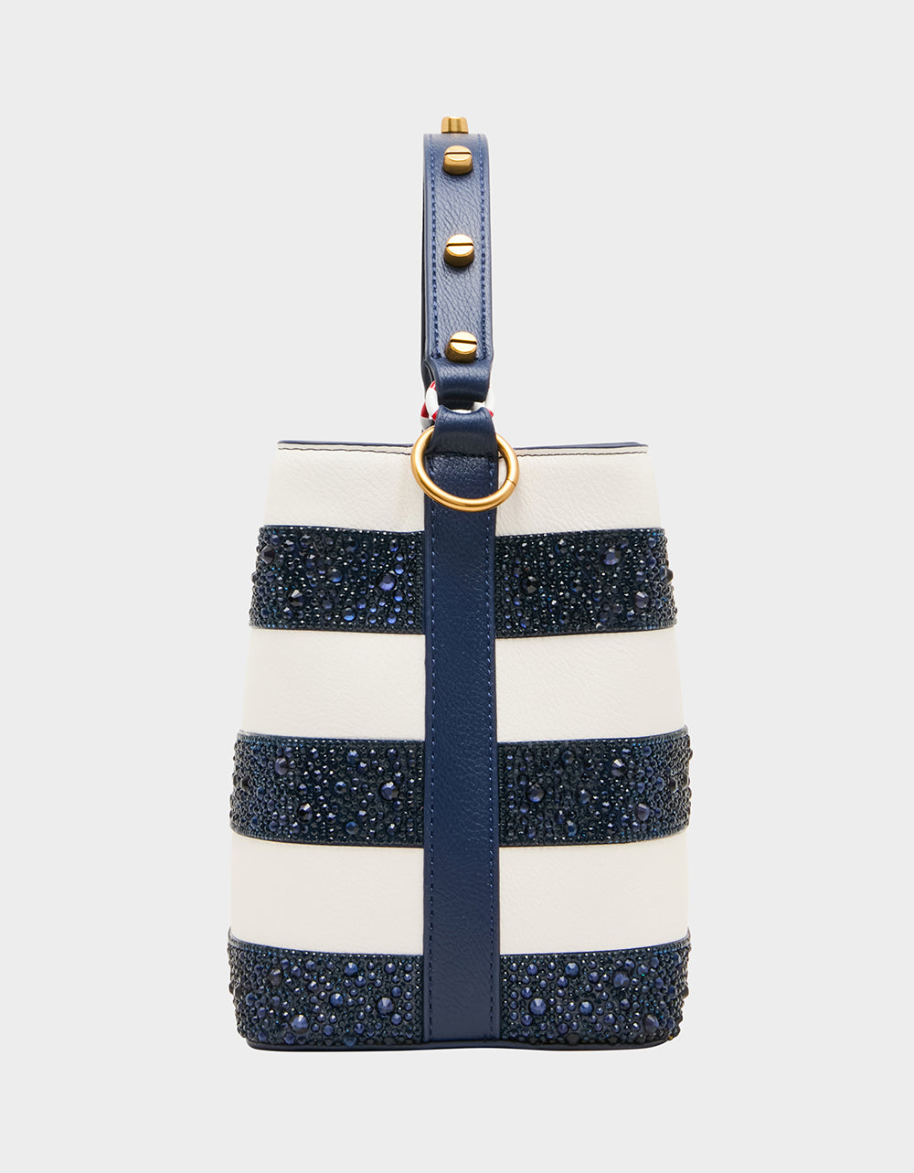 AHOY, GORGEOUS RHINESTONE STRIPE NAVY MULTI