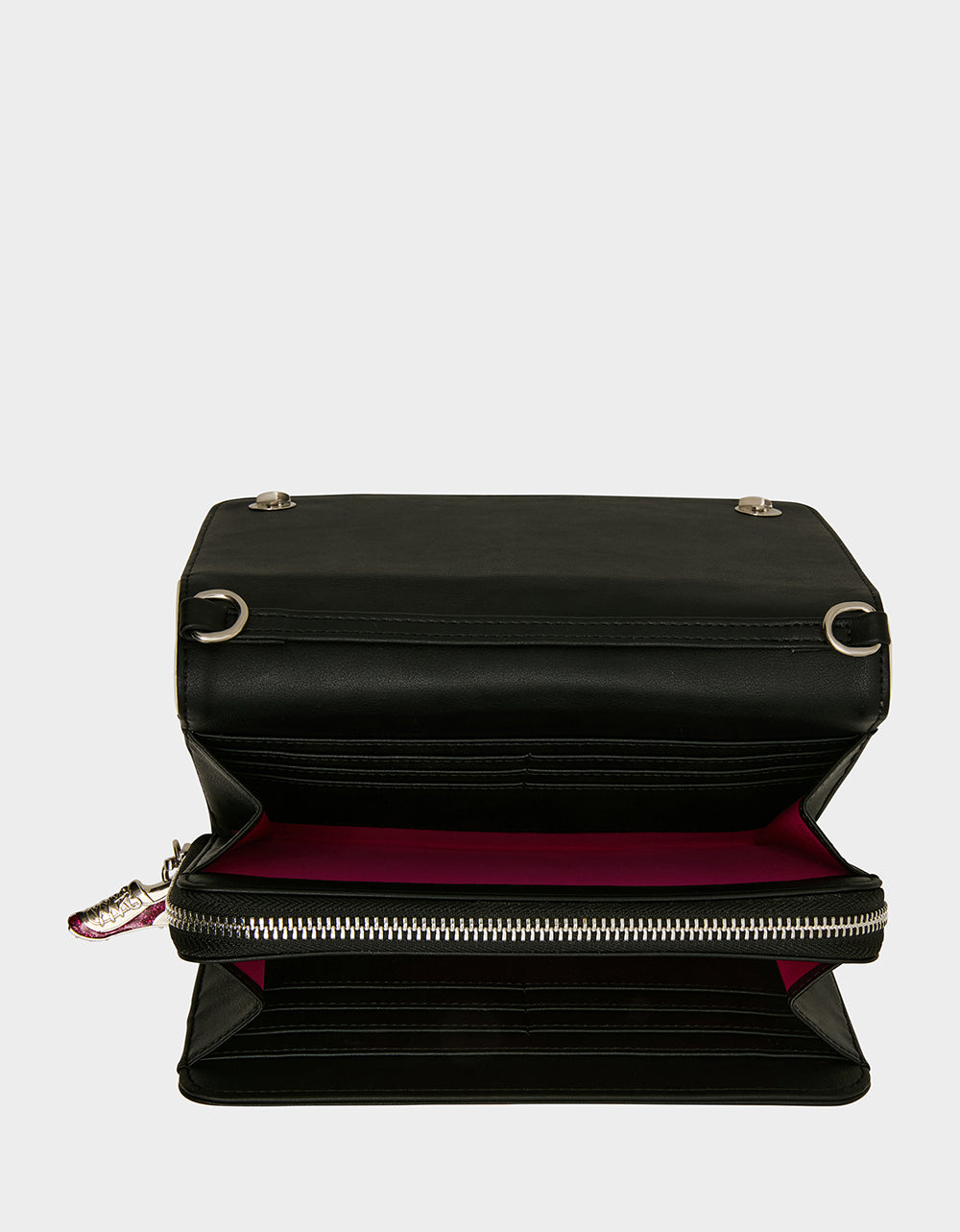 KICKIN' IT WALLET ON CHAIN BLACK/WHITE