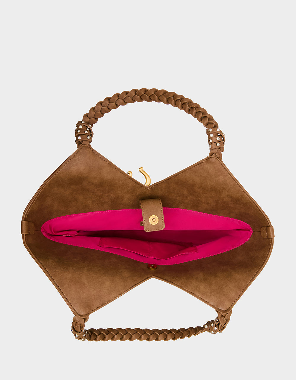 SUEDE TULIP TOTE TAN