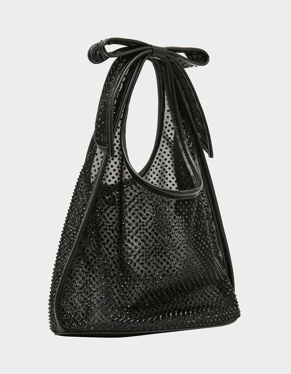 BOW MINI MESH TOTE BLACK