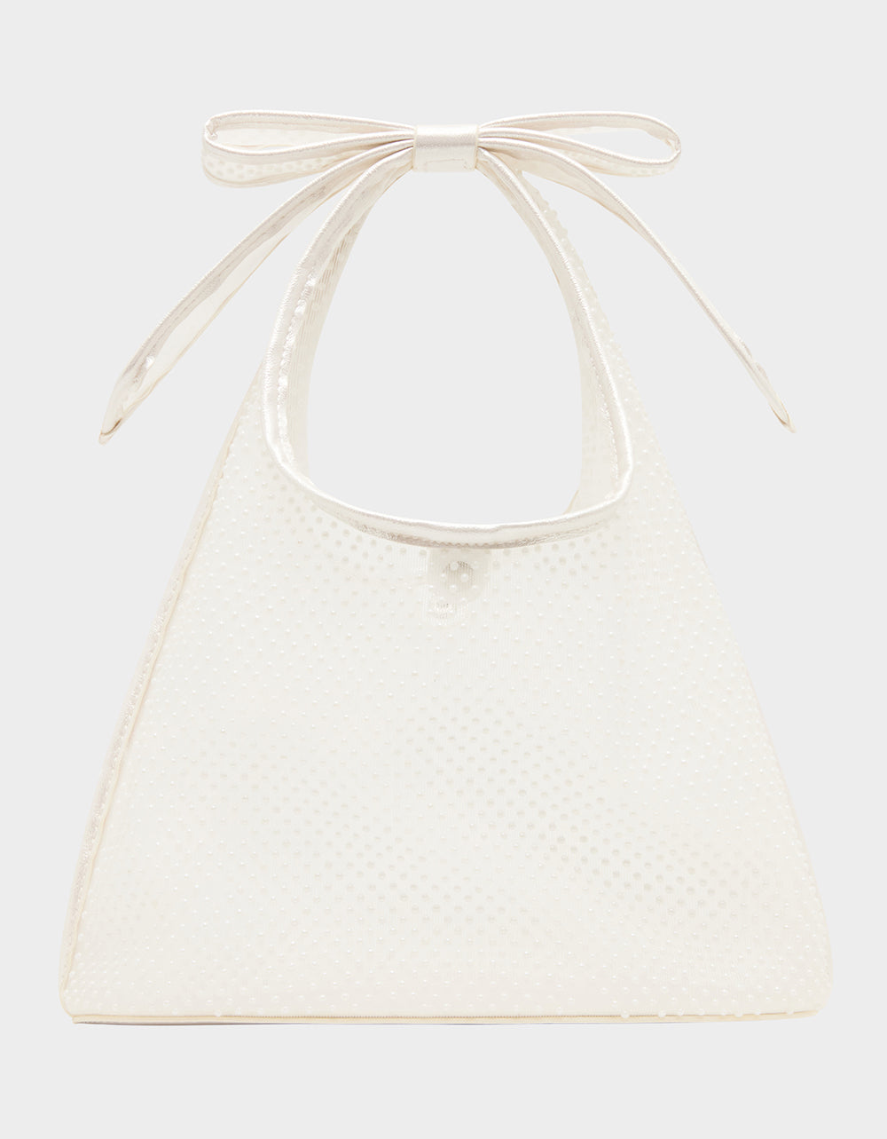 BOW MINI MESH TOTE PEARL