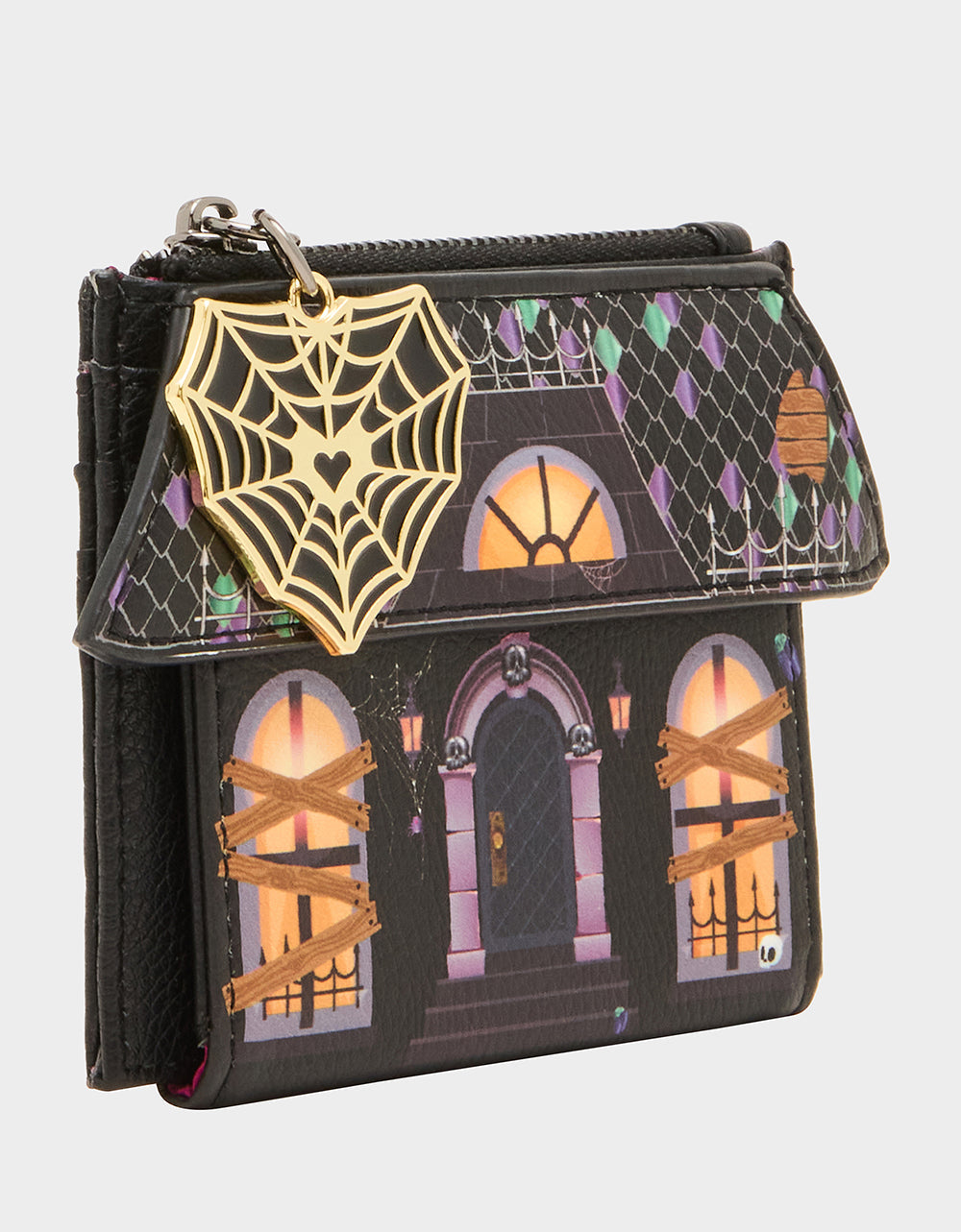 BOO & BREAKFAST WALLET BLACK/MULTI