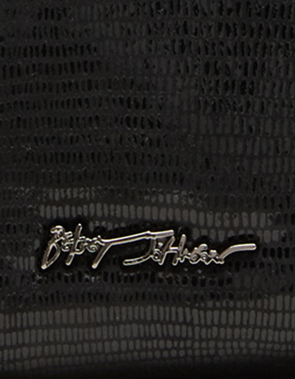SNAKE RING HANDLE POUCH BLACK