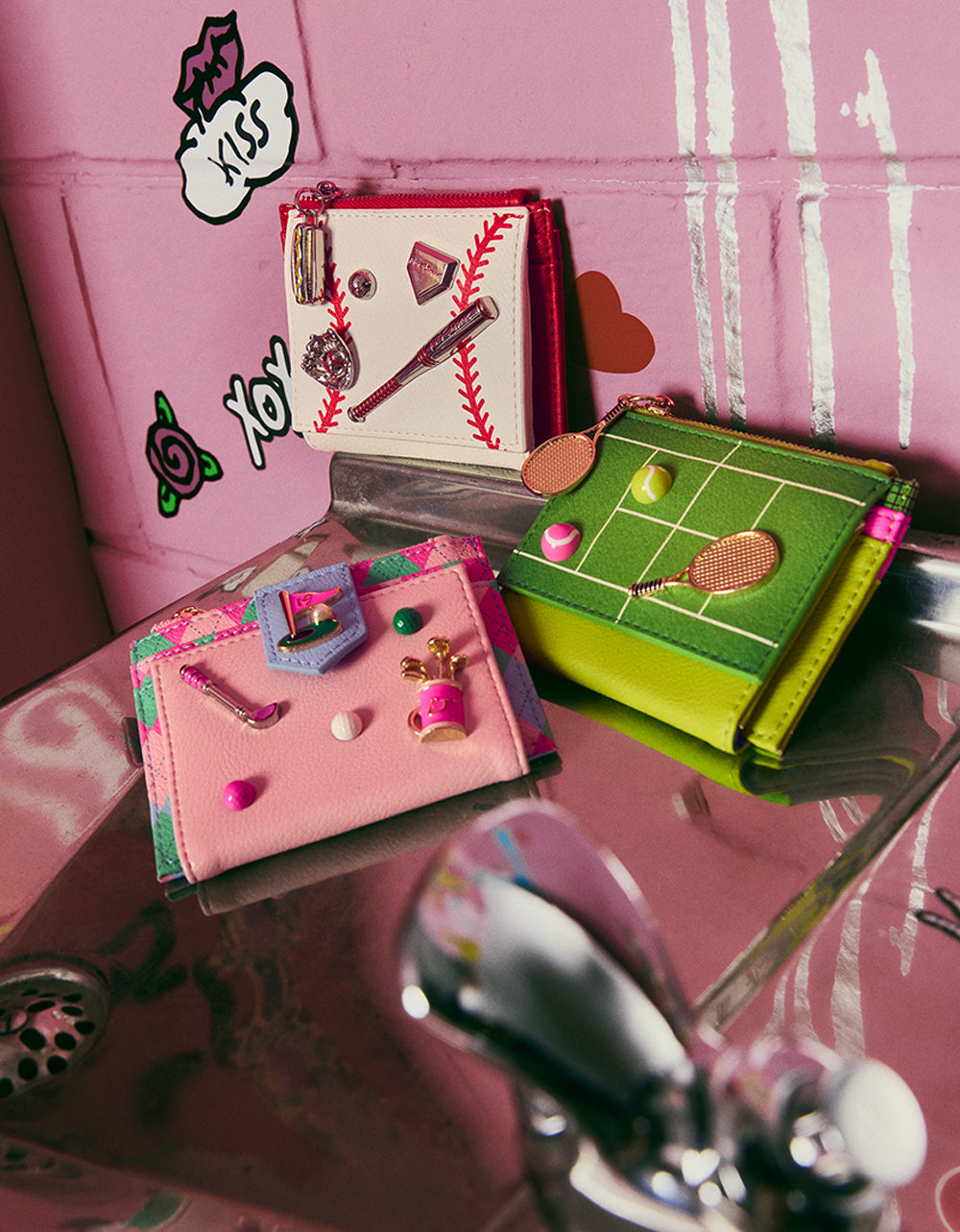19TH HOLE WALLET PINK MULTI