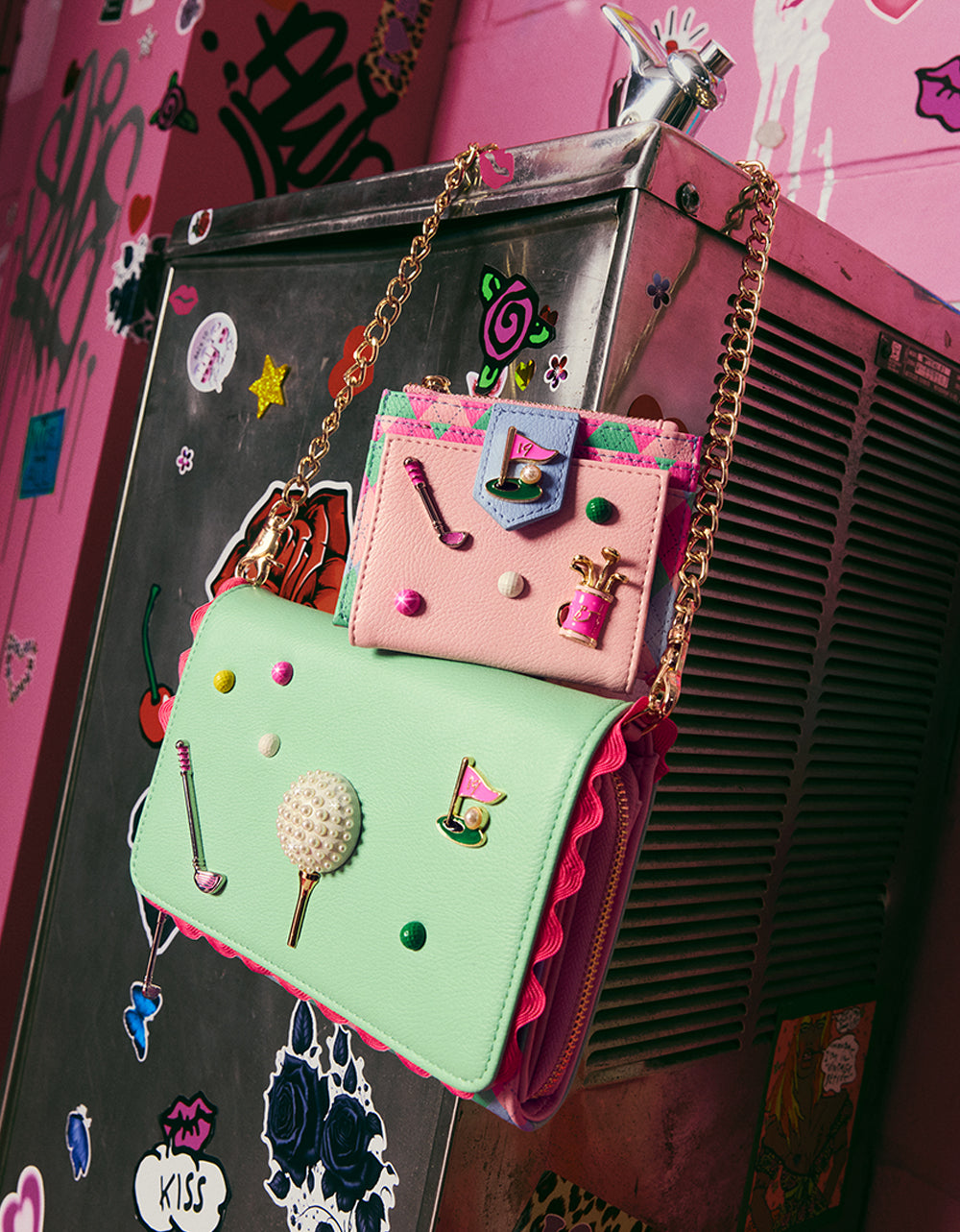 19TH HOLE WALLET PINK MULTI