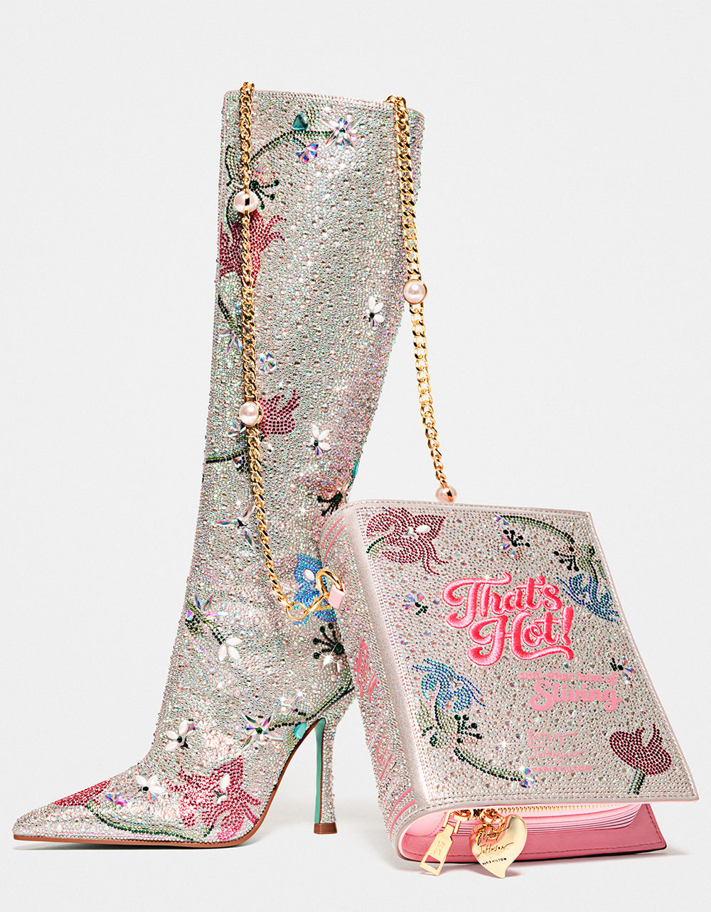 THAT'S HOT! BOOK BAG SILVER MULTI